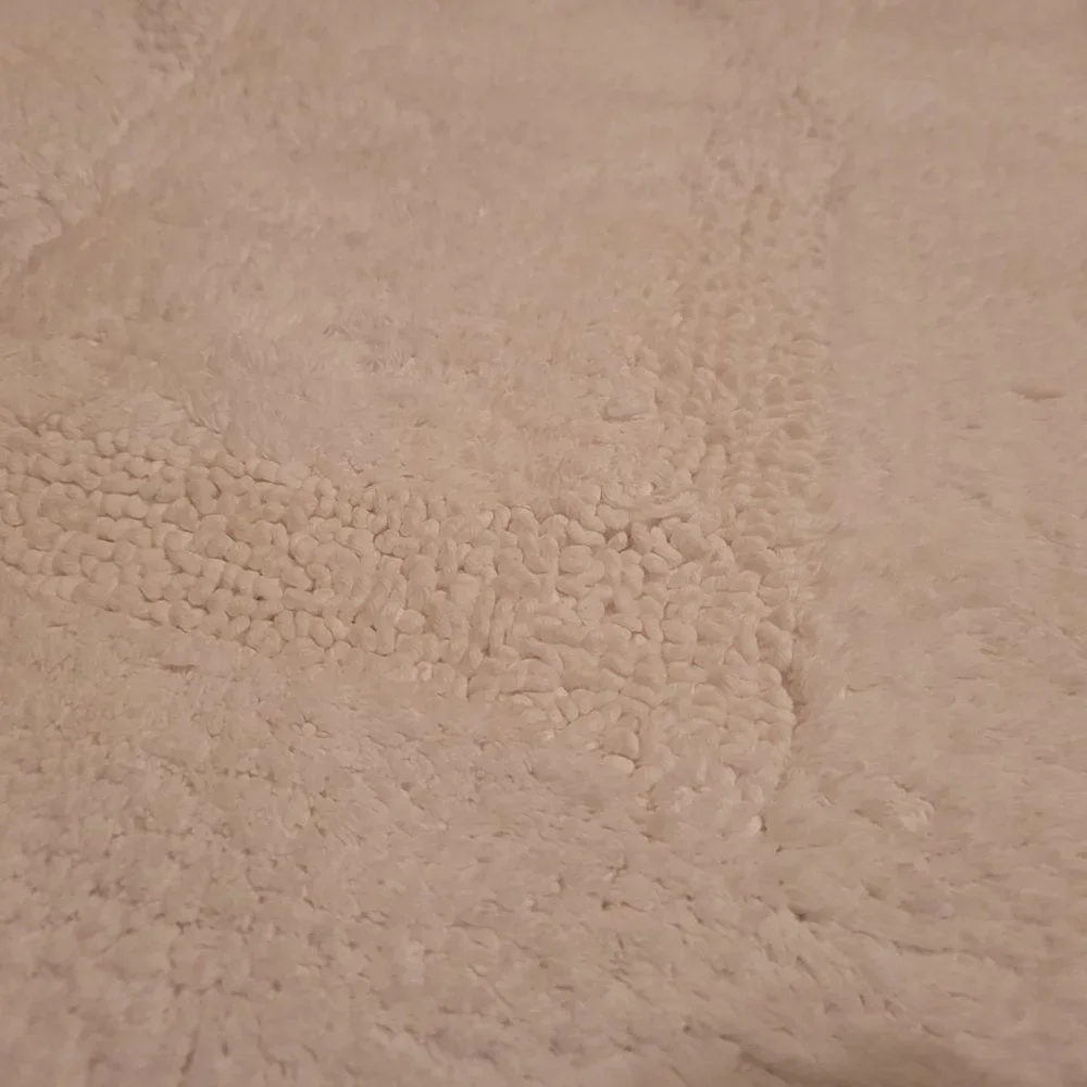White Cotton Toilet Floor Mat